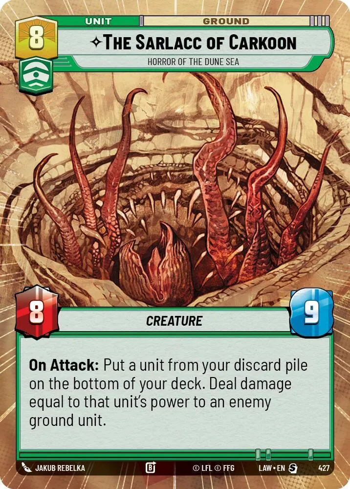 The Sarlacc of Carkoon - Horror of the Dune Sea — A Lawless Time — Star Wars: Unlimited