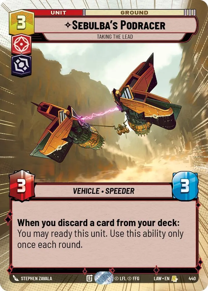 Sebulba's Podracer - Taking the Lead — A Lawless Time — Star Wars: Unlimited