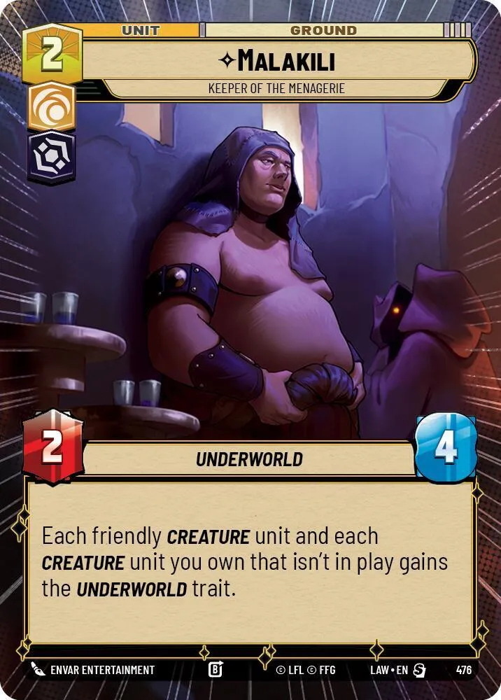 Malakili - Keeper of the Menagerie — A Lawless Time — Star Wars: Unlimited