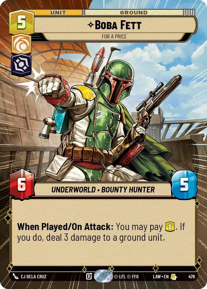 Boba Fett - Moyennant Finances — A Lawless Time — Star Wars: Unlimited