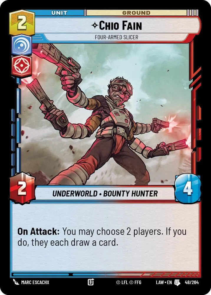 Chio Fain - Four-Armed Slicer — A Lawless Time — Star Wars: Unlimited