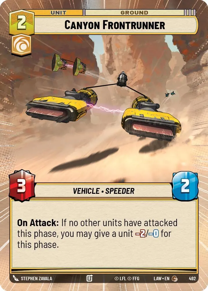 Canyon Frontrunner — A Lawless Time — Star Wars: Unlimited