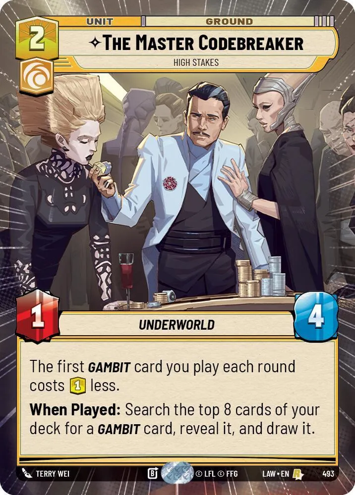 The Master Codebreaker - High Stakes — A Lawless Time — Star Wars: Unlimited