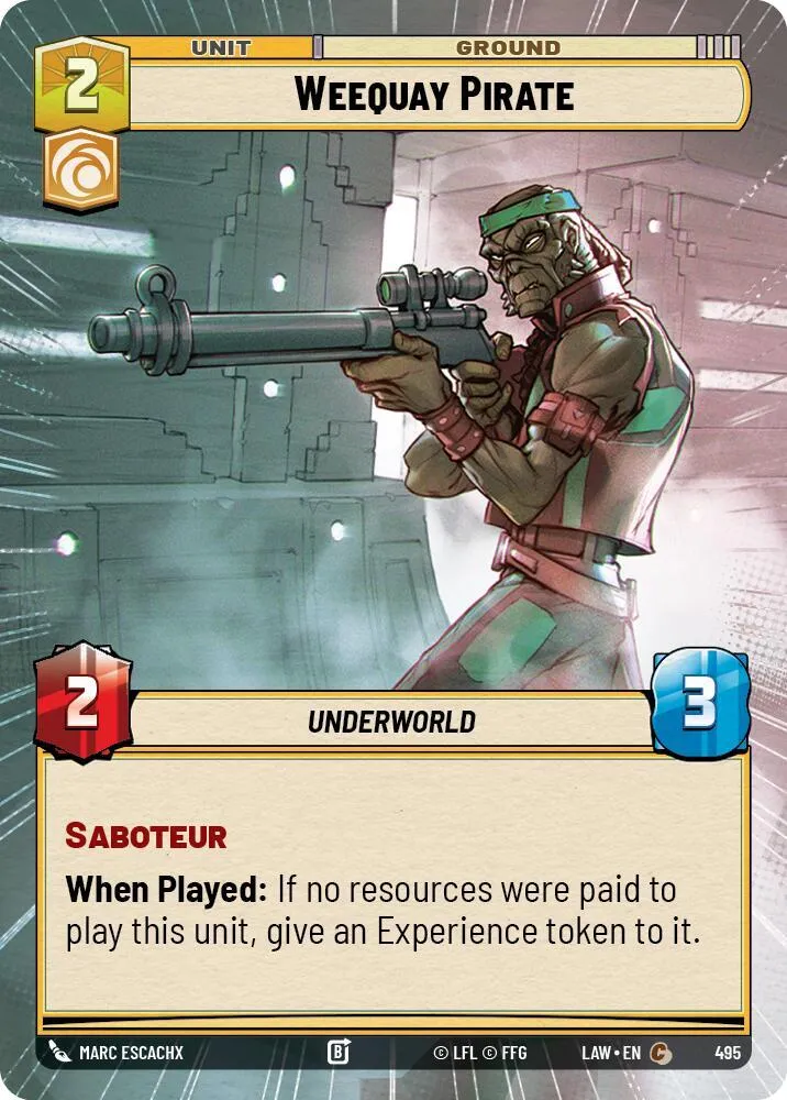 Pirate Weequay — A Lawless Time — Star Wars: Unlimited