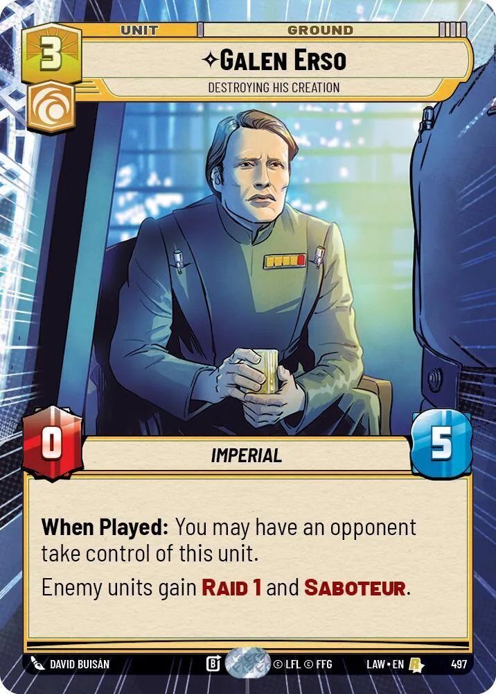 Galen Erso - Destroying His Creation — A Lawless Time — Star Wars: Unlimited