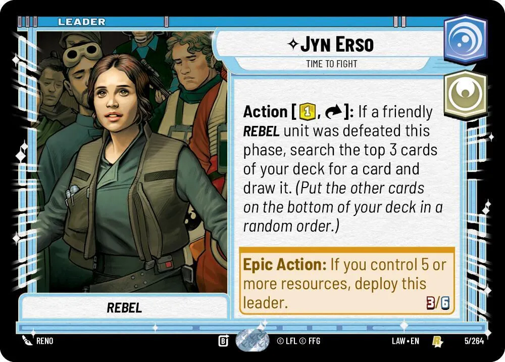 Jyn Erso - L'Heure De Se Battre — A Lawless Time — Star Wars: Unlimited