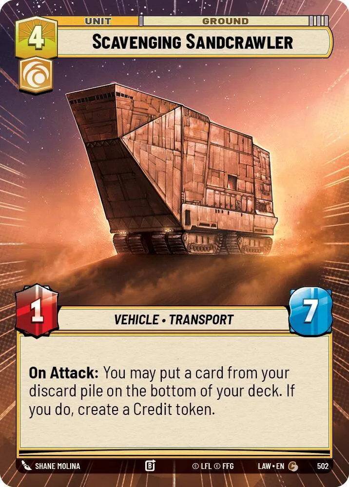Char des Sables Récupérateur — A Lawless Time — Star Wars: Unlimited