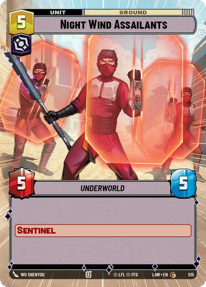 Assaillants du Night Wind — A Lawless Time — Star Wars: Unlimited