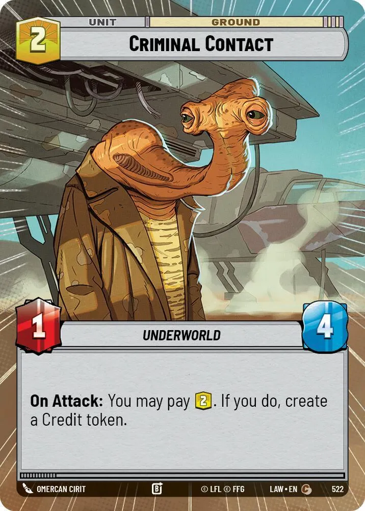 Contact Criminel — A Lawless Time — Star Wars: Unlimited