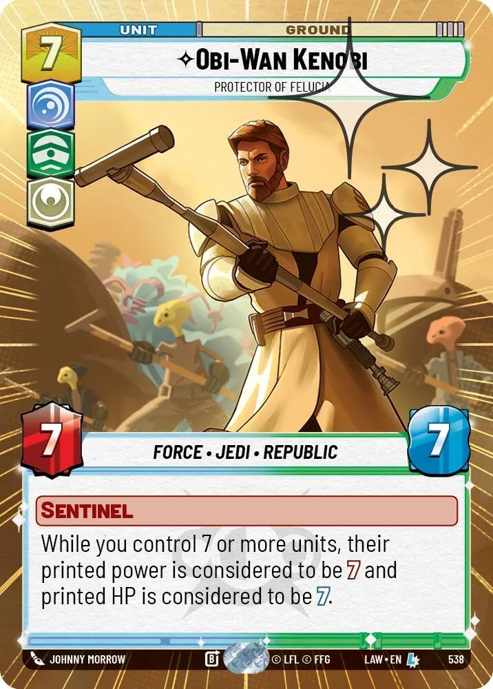 Obi-Wan Kenobi - Protector of Felucia — A Lawless Time — Star Wars: Unlimited