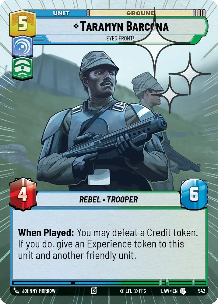Taramyn Barcona - Eyes Front! — A Lawless Time — Star Wars: Unlimited