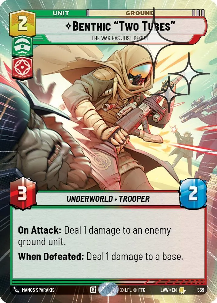 Benthic "Two Tubes" - The War Has Just Begun — A Lawless Time — Star Wars: Unlimited