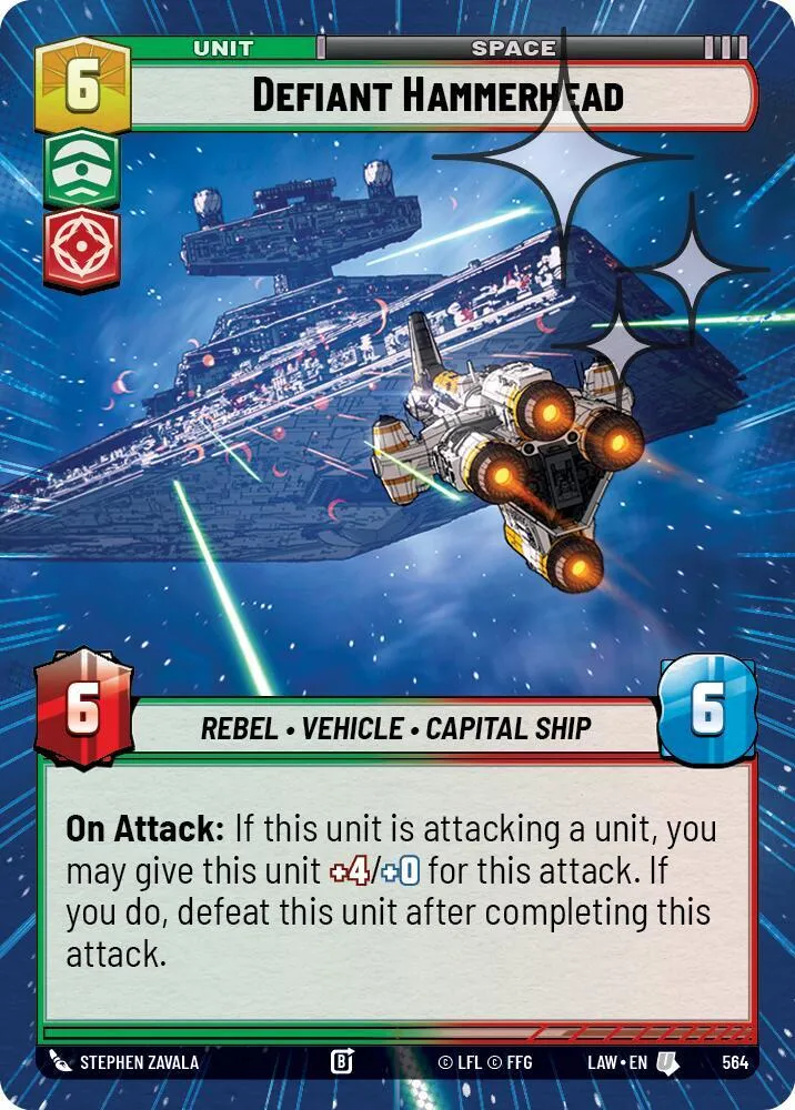 Defiant Hammerhead — A Lawless Time — Star Wars: Unlimited