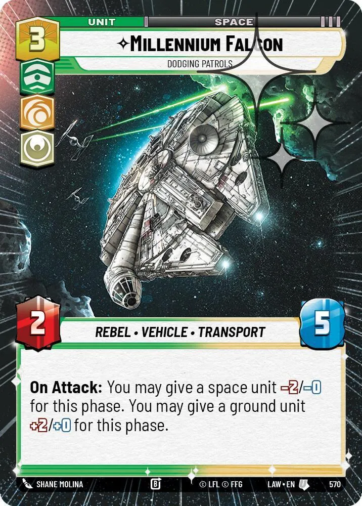 Millennium Falcon - Dodgin Patrols — A Lawless Time — Star Wars: Unlimited