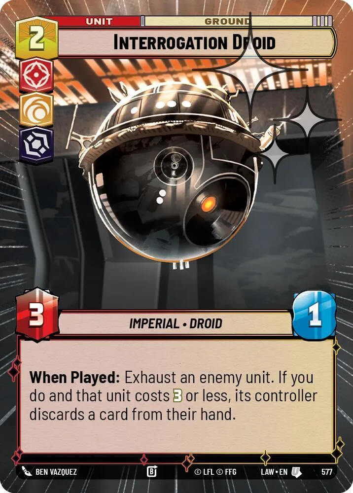Interrogation Droid — A Lawless Time — Star Wars: Unlimited