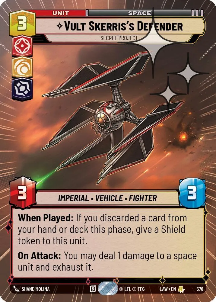 Defender de Vult Skerris - Projet Secret — A Lawless Time — Star Wars: Unlimited