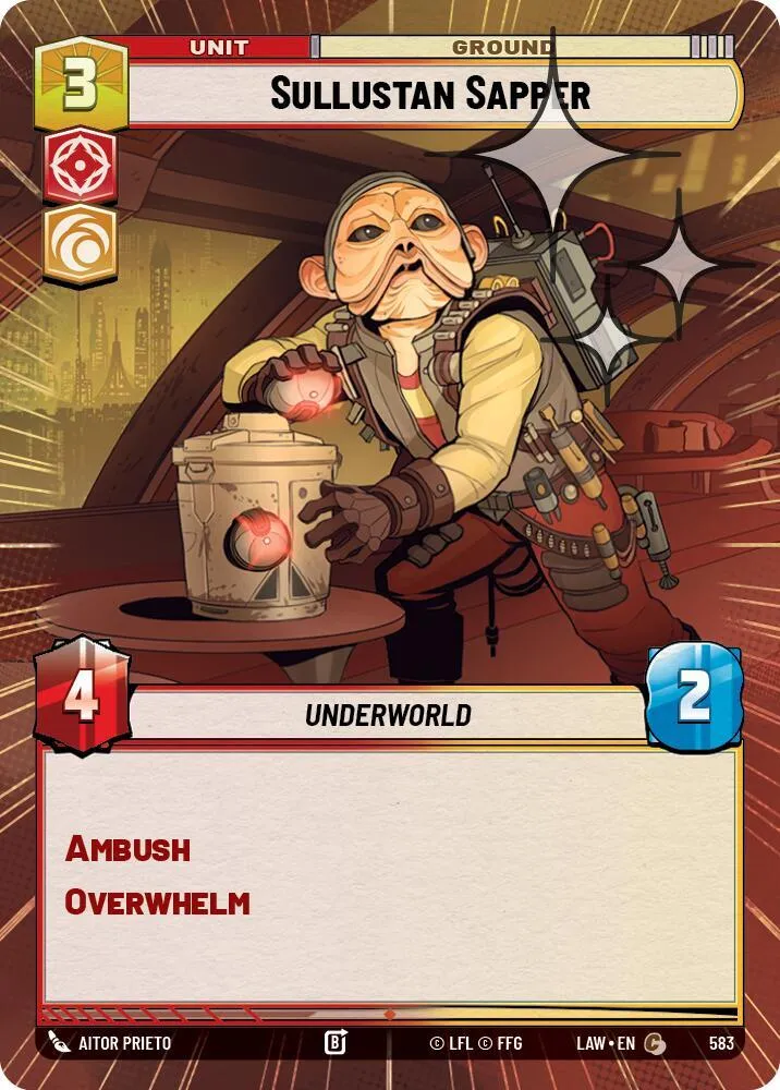 Sapeur Sullustéen — A Lawless Time — Star Wars: Unlimited