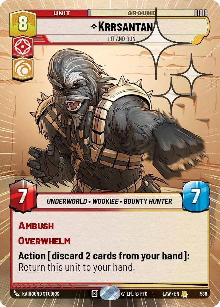 Krrsantan - Hit and Run — A Lawless Time — Star Wars: Unlimited