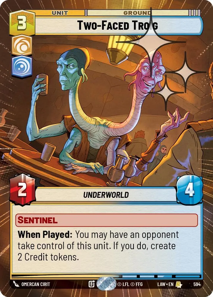 Two-Faced Troig — A Lawless Time — Star Wars: Unlimited