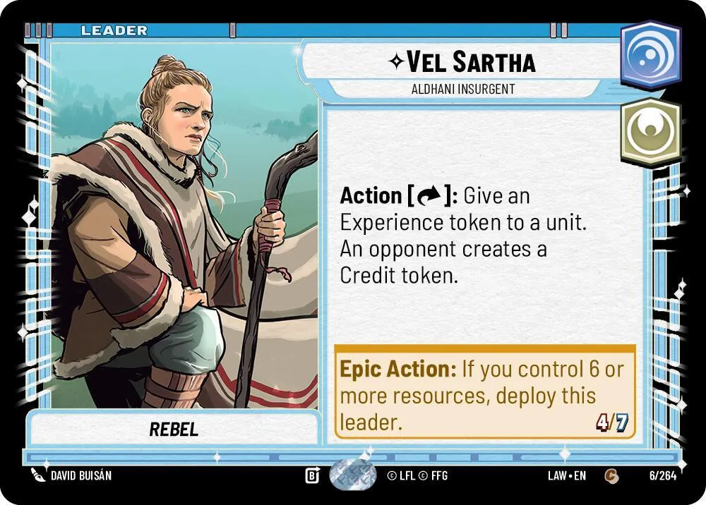 Vel Sartha - Aldhani Insurgent — A Lawless Time — Star Wars: Unlimited