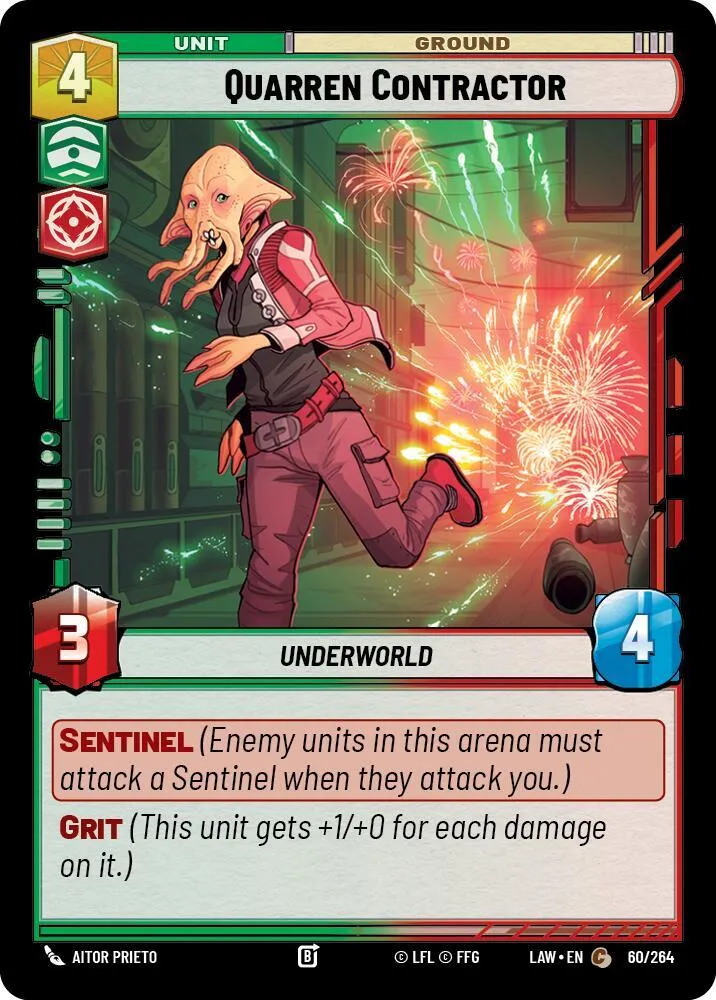 Quarren Contractor — A Lawless Time — Star Wars: Unlimited
