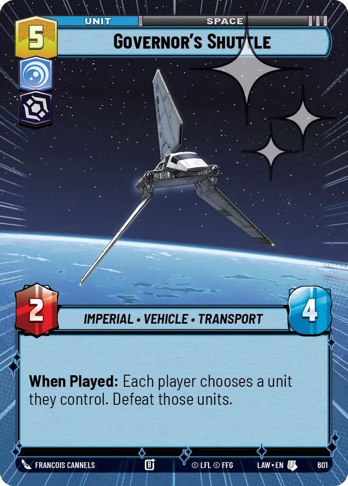 Governor's Shuttle — A Lawless Time — Star Wars: Unlimited
