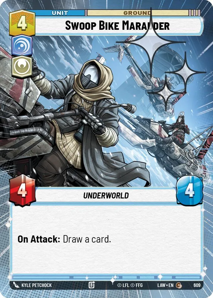 Maraudeur sur Moto Swoop — A Lawless Time — Star Wars: Unlimited