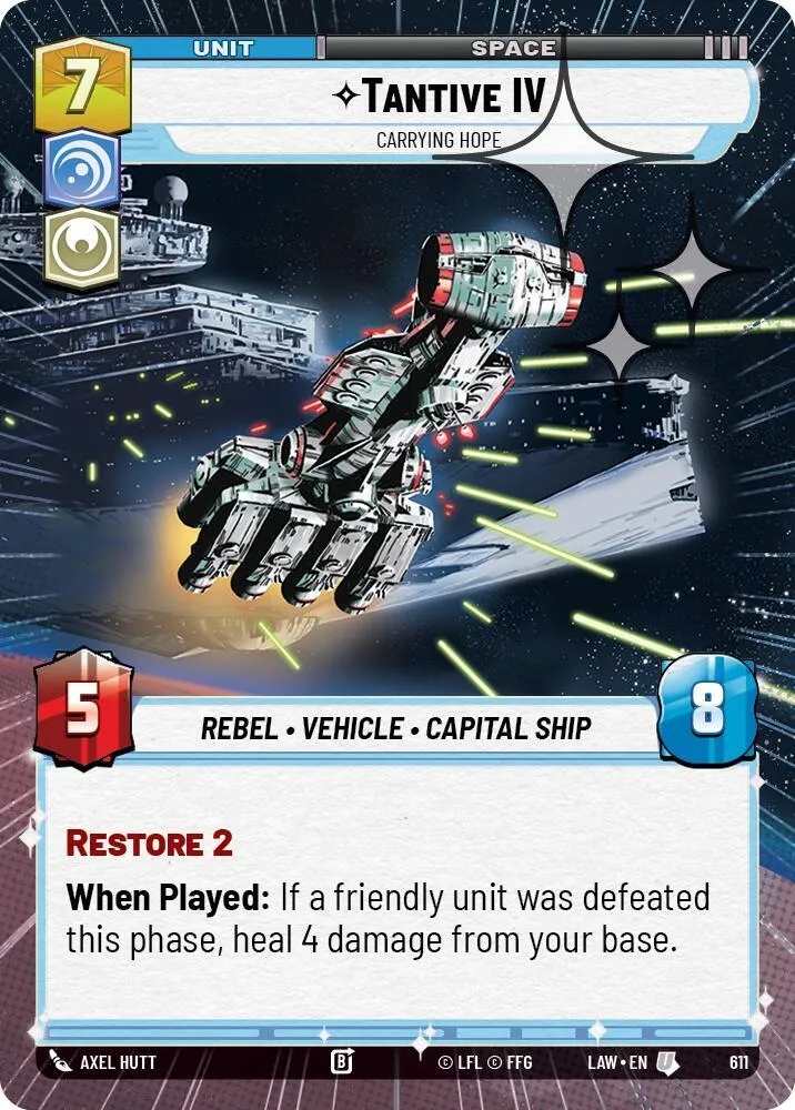 Tantive IV - Porteur D'Espoir — A Lawless Time — Star Wars: Unlimited