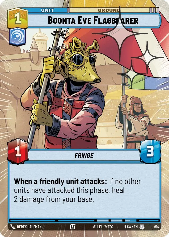 Boonta Eve Flagbearer — A Lawless Time — Star Wars: Unlimited