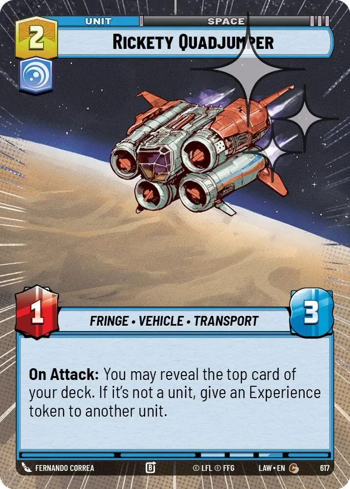 Quadjumper Bringuebalant — A Lawless Time — Star Wars: Unlimited