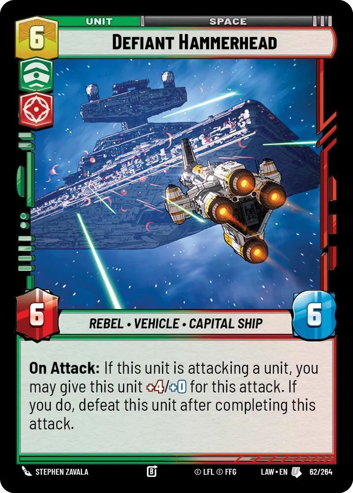 Defiant Hammerhead — A Lawless Time — Star Wars: Unlimited