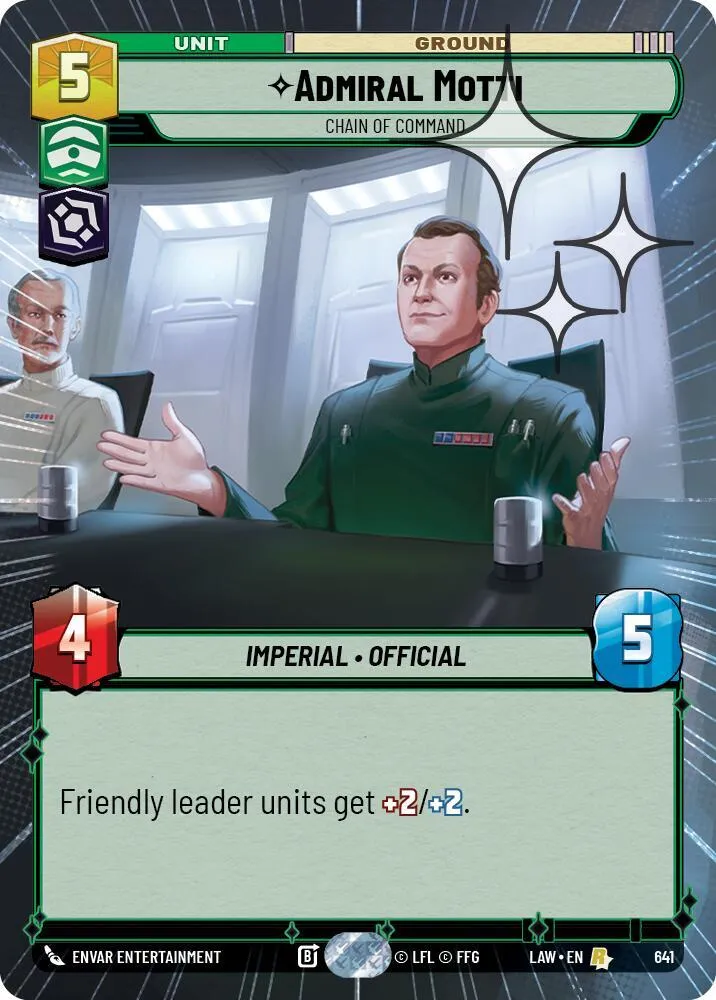Admiral Motti - Chain of Command — A Lawless Time — Star Wars: Unlimited