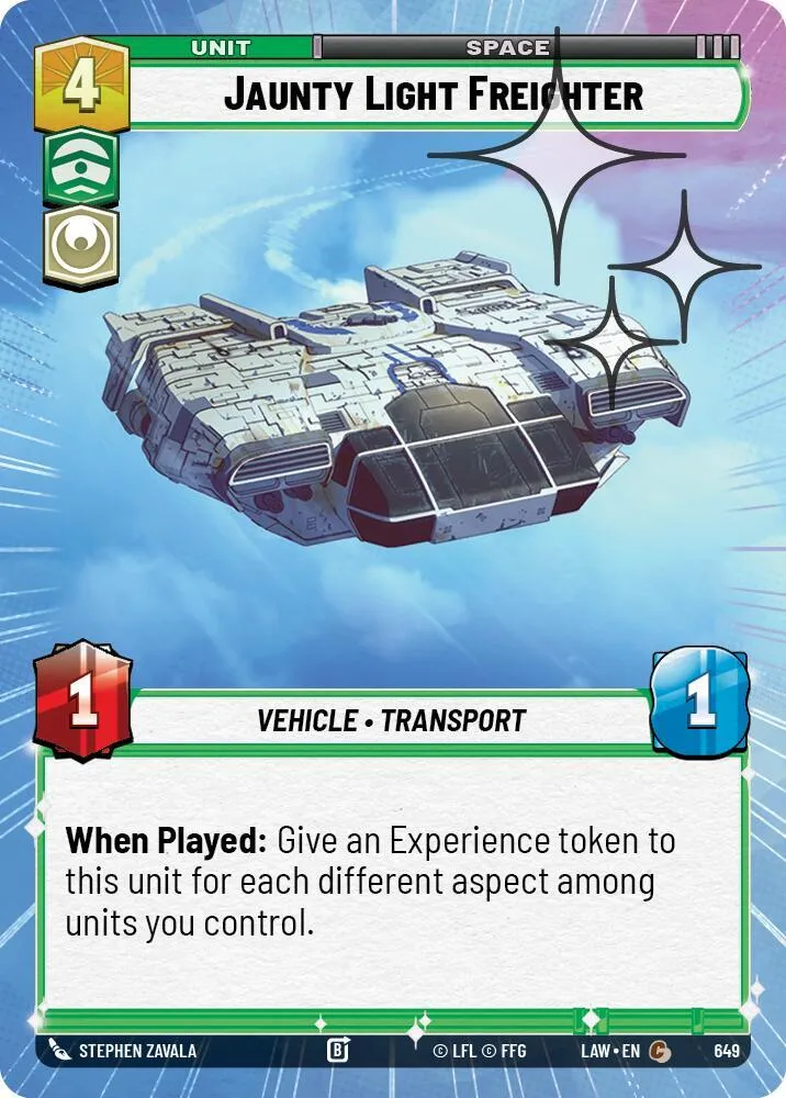 Jaunty Light Frieghter — A Lawless Time — Star Wars: Unlimited