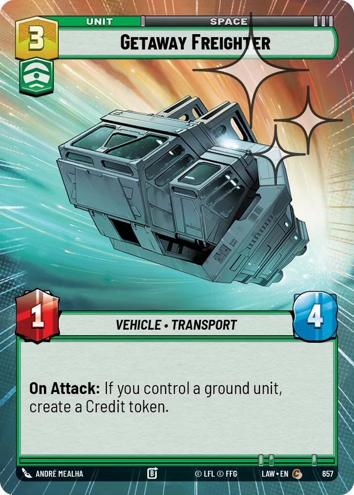 Cargo d'Évasion — A Lawless Time — Star Wars: Unlimited