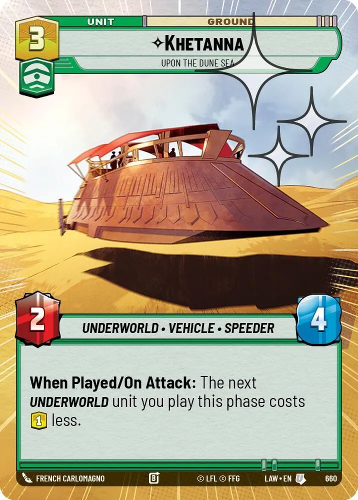 Khetanna - Sur La Mer De Dunes — A Lawless Time — Star Wars: Unlimited