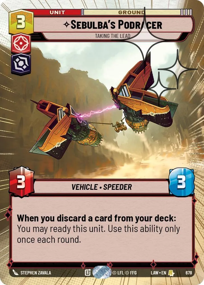 Sebulba's Podracer - Taking the Lead — A Lawless Time — Star Wars: Unlimited