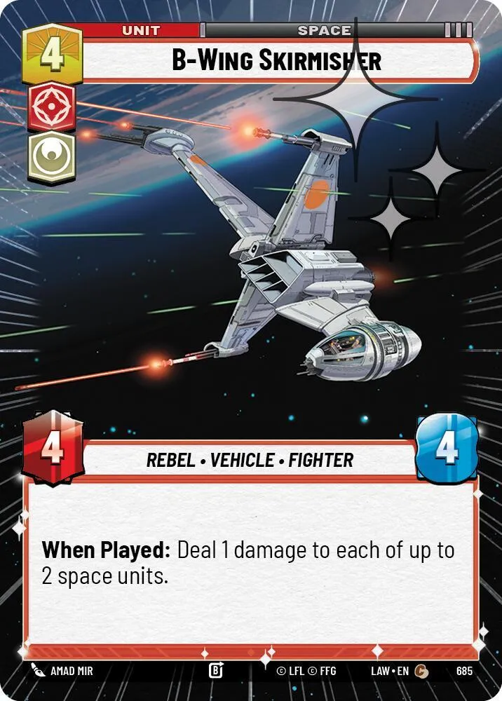 Tirailleur B-Wing — A Lawless Time — Star Wars: Unlimited