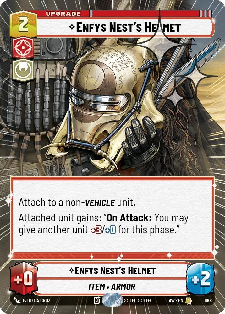Enfys Nest's Helmet — A Lawless Time — Star Wars: Unlimited