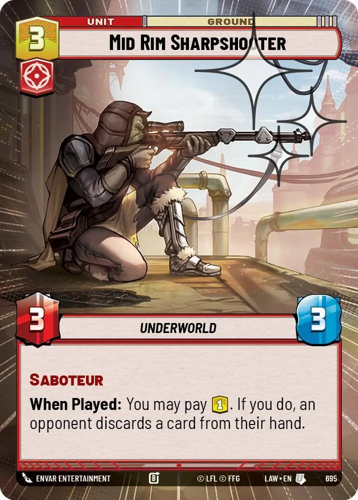 Tireur d'Élite de la Bordure Médiane — A Lawless Time — Star Wars: Unlimited