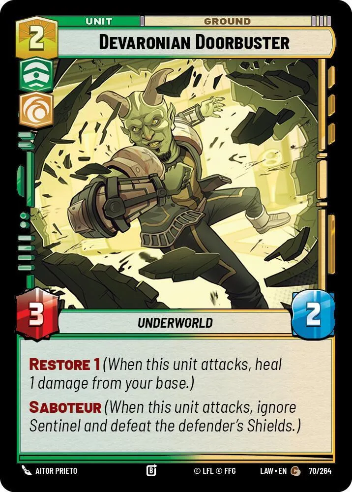Casseur Devaronien — A Lawless Time — Star Wars: Unlimited