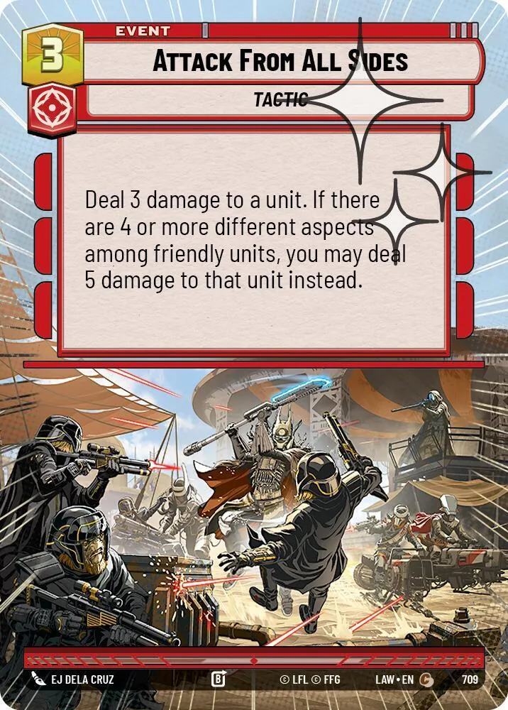 Attaquer de Tous les Côtés — A Lawless Time — Star Wars: Unlimited