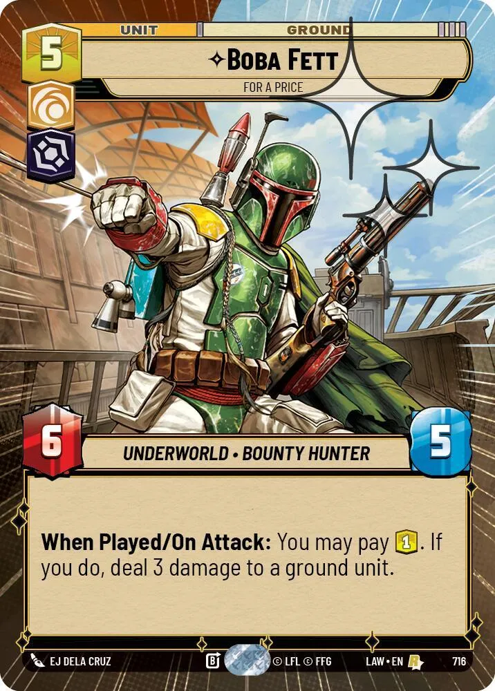 Boba Fett - For a Price — A Lawless Time — Star Wars: Unlimited