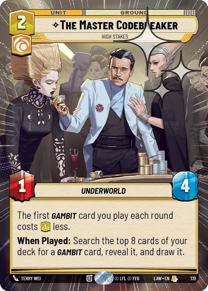 The Master Codebreaker - High Stakes — A Lawless Time — Star Wars: Unlimited