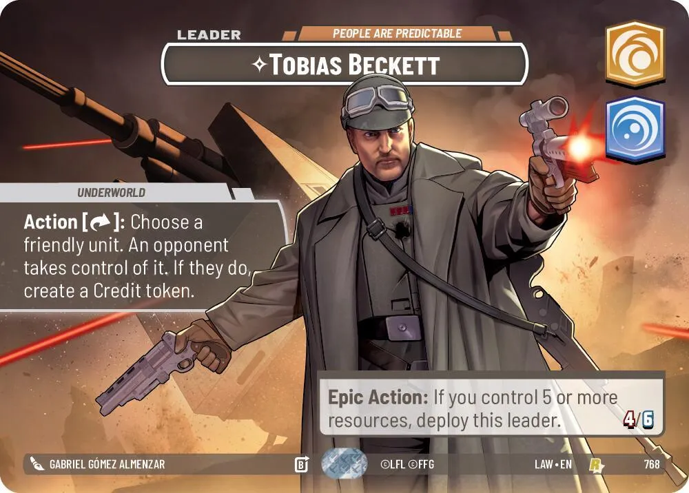Tobias Beckett - People are Predictable — A Lawless Time — Star Wars: Unlimited