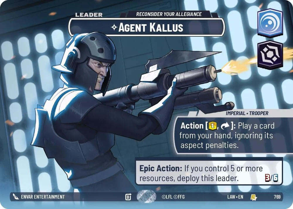 Agent Kallus - Reconsider Your Allegiance — A Lawless Time — Star Wars: Unlimited