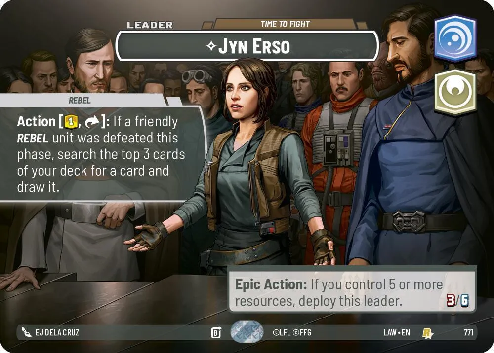 Jyn Erso - Time to Fight — A Lawless Time — Star Wars: Unlimited