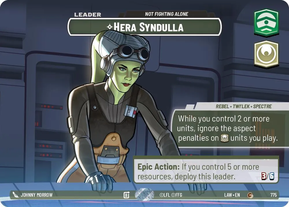 Hera Syndulla - Not Fighting Alone — A Lawless Time — Star Wars: Unlimited