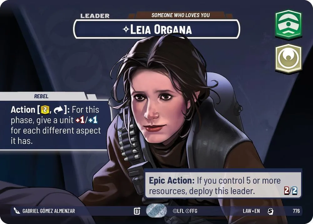 Leia Organa - Someone Who Loves You — A Lawless Time — Star Wars: Unlimited