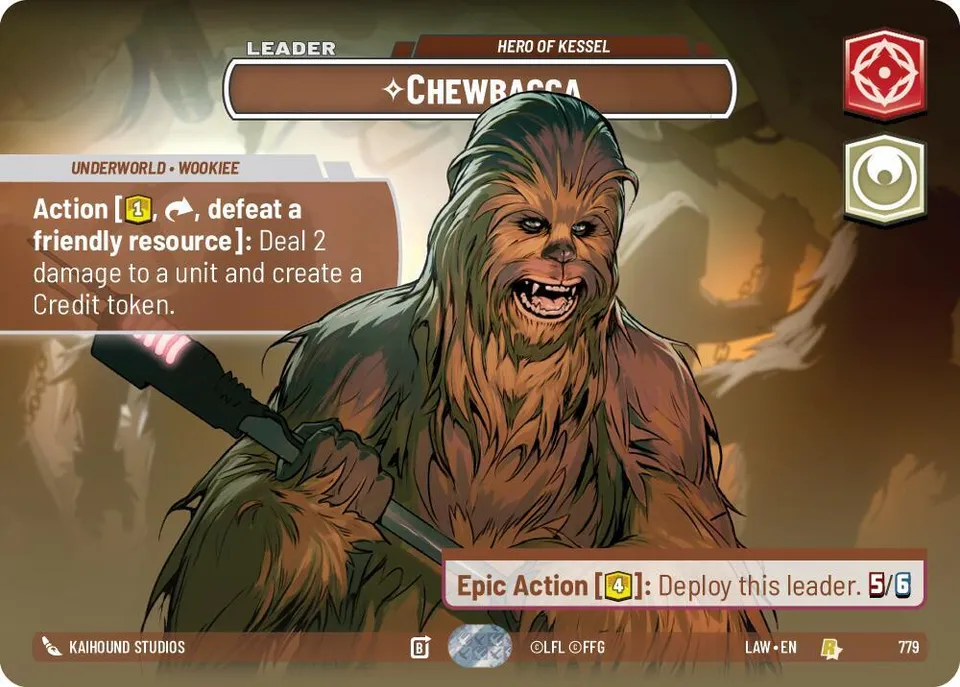 Chewbacca - Hero of Kessel from A Lawless Time - Star Wars: Unlimited