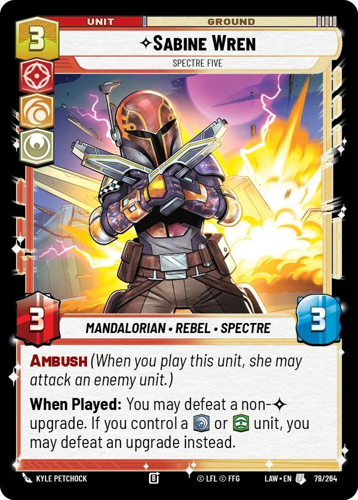Sabine Wren - Spectre Five — A Lawless Time — Star Wars: Unlimited